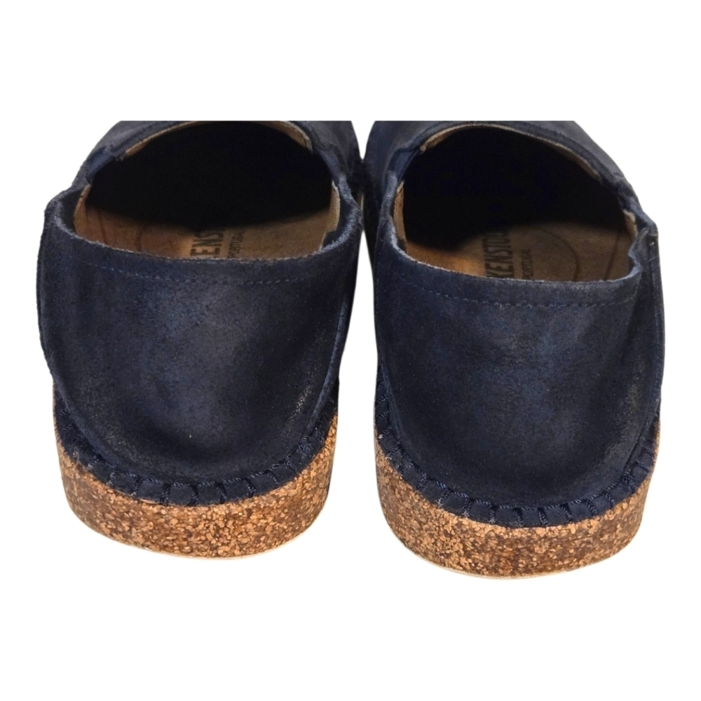 Birkenstock Callan Navy Suede Unisex Slip-On Loafer Size 37 - Picture 4 of 10